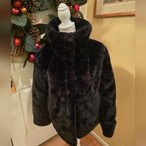 🖤AVEC LES FILLES SOFT BLACK FAUX FUR JACKET🖤